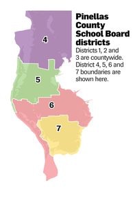 Pinellas County School Board districts.
